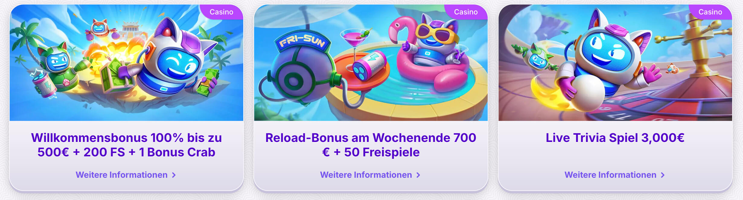 Bonus-Anreize bei Robocat Casino